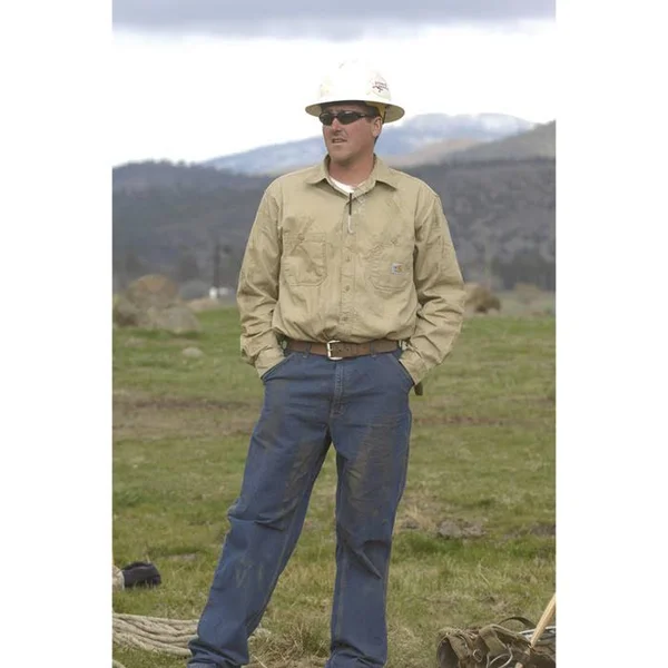 Men's Carhartt Washed Denim Work Dungaree Darkstone