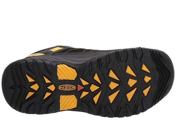 Keen Targhee Sport Shoe - Kids& Black/Keen Yellow, 3.0