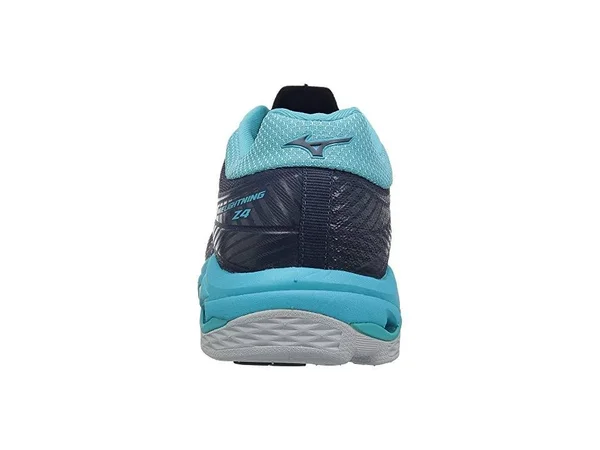Mizuno Wave Lightning Z4 Navy/Aqua Women's Volleyball Shoes, Size: 7.5