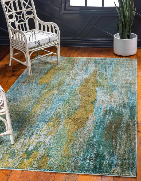 Lilly Jardin Rug 7x10 - Turquoise