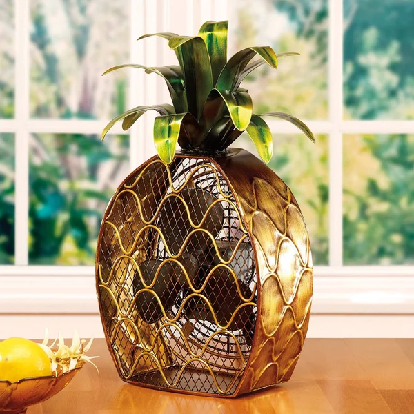 Deco Breeze Figurine Fan - Pineapple
