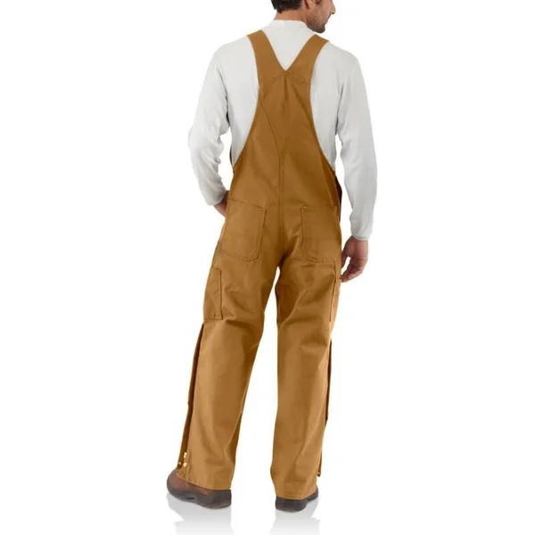 Carhartt Men's Flame Resistant Duck Bib Overall - 101627, Dark Navy