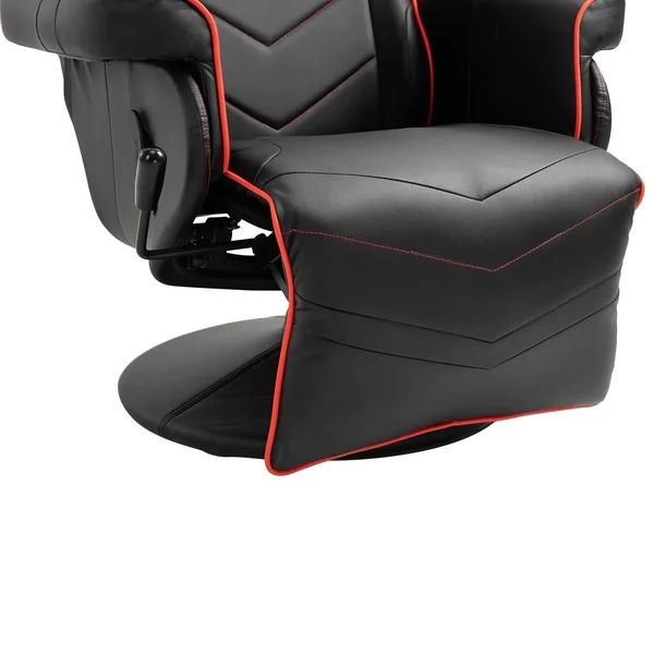 Vinsetto Home Comfortable Office Video Game Sofa Swivel Chair with A Strong Ergonomic Design & Quality Material - Black