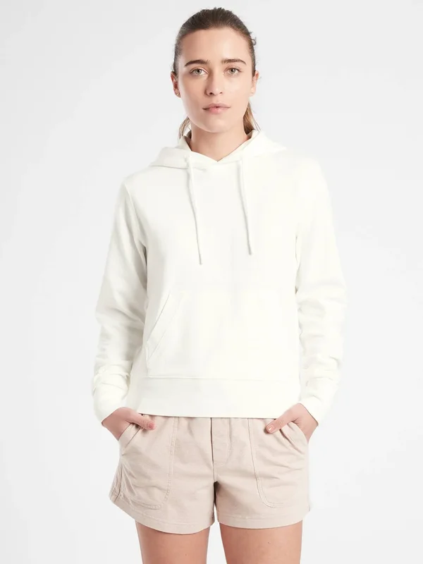 Athleta Women's Sundown Hoodie Sweatshirt Calla Lily Petite Size Xs