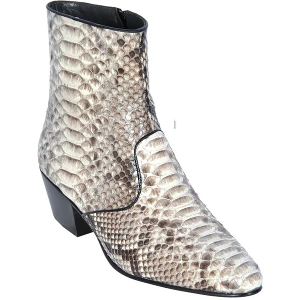 Mens Python Snakeskin Short Ankle Los Altos Boots, 12D