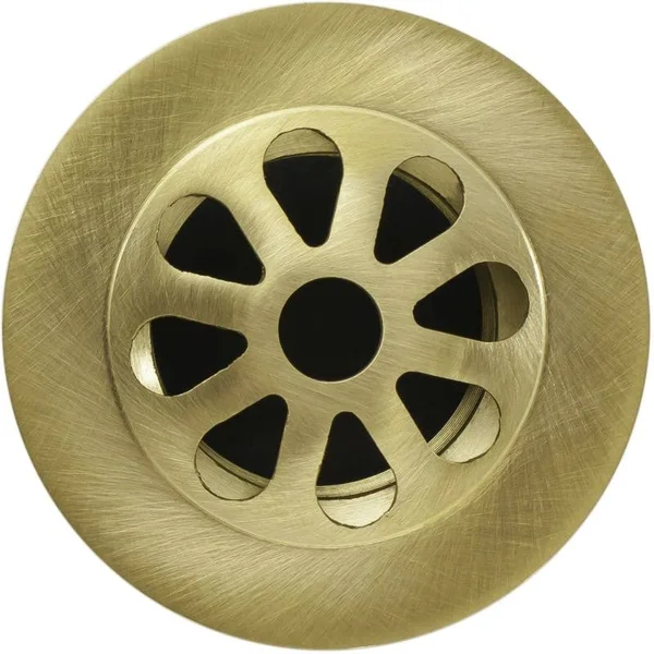 Linkasink D004 1-1/2x22 Grid Drain Assembly - Less Overflow Unlacquered Brass Sink Accessories and Parts Bathroom Sink Parts Dra