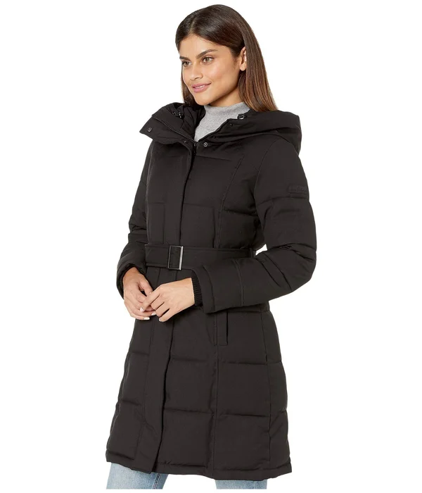 Women's Sam Edelman Pillow Collar Belted Puffer Coat - Pink