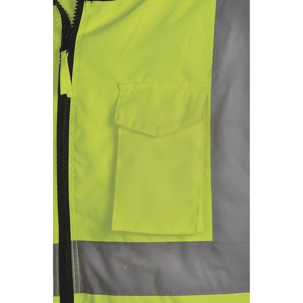 Utility Pro Men's Hi-Vis Quilt-Lined Bomber Jacket Tall - Yellow/Black