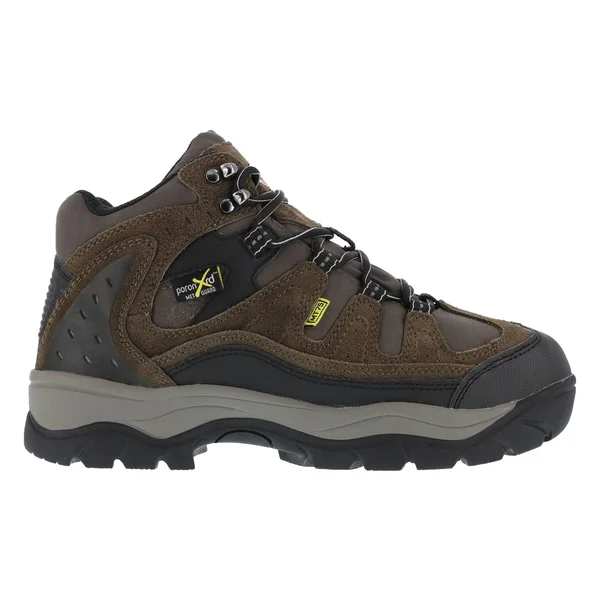 Men's Iron Age High Ridge Steel Toe Internal Met Guard Hiker, Size: 14 W, Brown