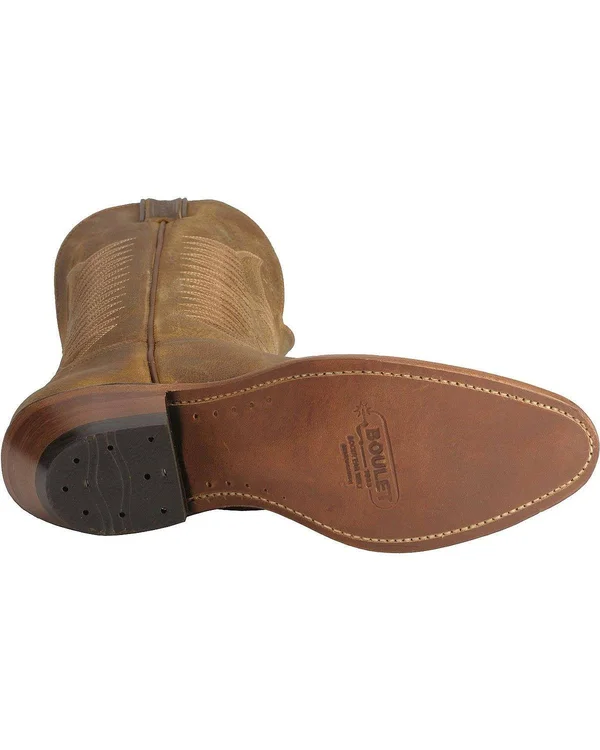 Boulet Western Boots Mens Cowboy Leather 1828