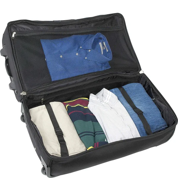 NCAA North Carolina Tar Heels Rolling Drop-Bottom Duffel Bag, 27-inches