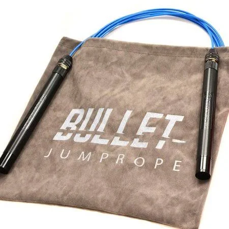 EliteSRS Bullet Jump Rope - Premium Fitness Skipping Rope - 6.3 inch Anodized Aluminium Handles with Slip-Protect Knurl Grip - I