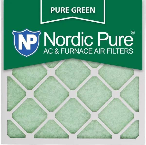 Nordic Pure 14x14x1 Pure Green AC Furnace Air Filters Qty 24, White