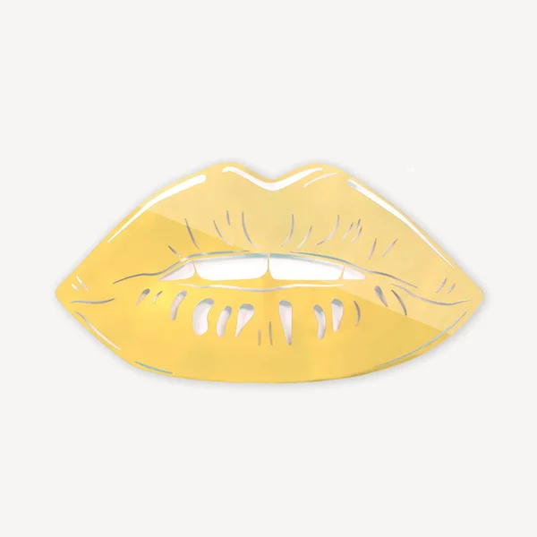 Lips Mirrored Wall Art Silver - Acrylic Wall Art, Dormify