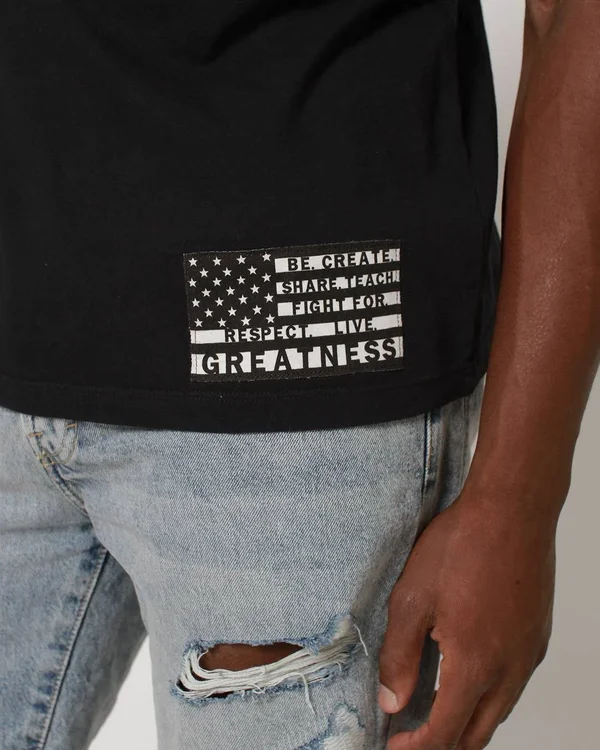 Ali Legacy Monochrome Tee L, Vintage Black