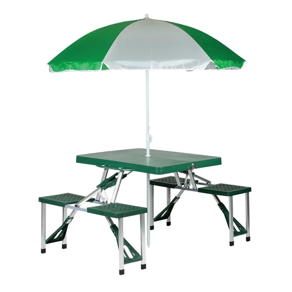 Stansport Picnic Table and Umbrella Combo