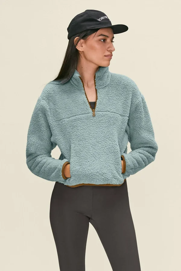 Girlfriend Collective Ice Half-Zip Fleece