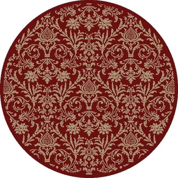 Concord Global 6&7x22 x 9&3x22 Black Jewel Damask Area Rug