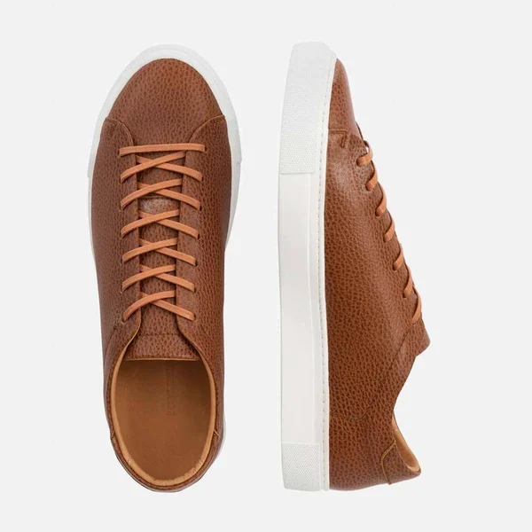 Beckett Simonon Reid Sneakers - Pebbled, Tan/White, Size 14, Men's Sneakers