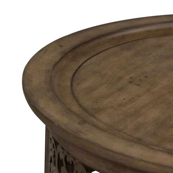 Liberty Parisian Marketplace Brownstone Round Cocktail Table