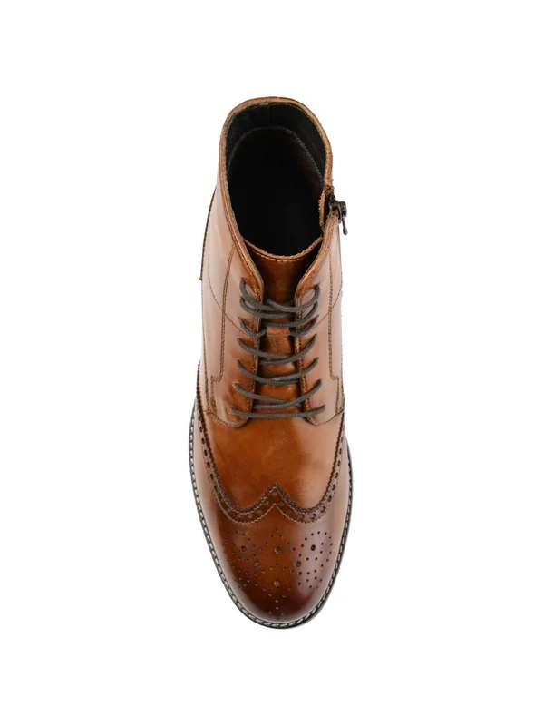 Men's Thomas & Vine RYKER Wingtip Boot - Size 8.5 M - Burgundy