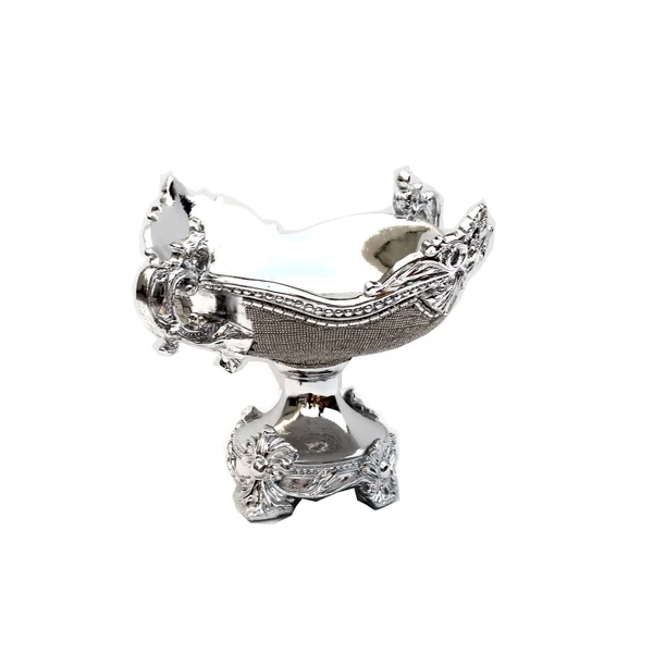 Amazing Rugs Ambrose Chrome Plated Crystal Embellished Ceramic Fruit Platter - YS9234LP