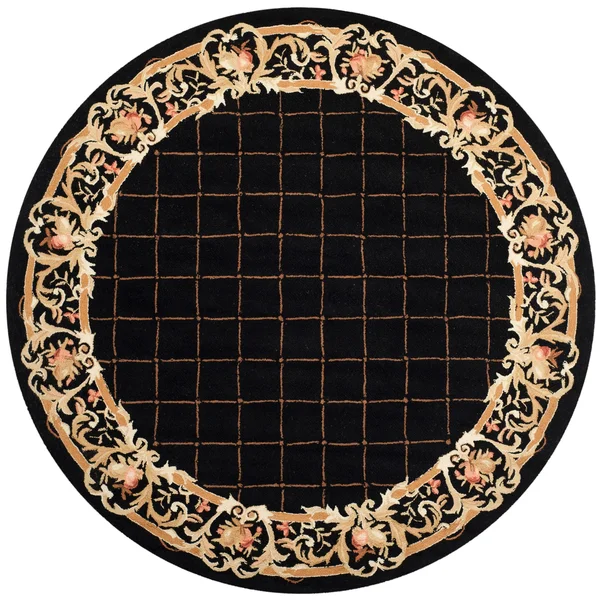 Safavieh Chelsea Black 8 ft. x 8 ft. Round Area Rug
