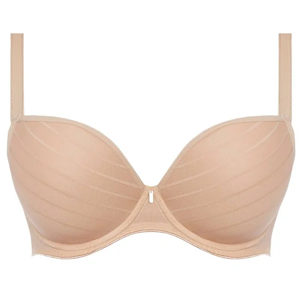 Freya Cameo UW Deco Moulded Plunge Bra - Sand