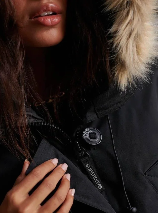 Superdry Rookie Down Parka Jacket - Black - Parka Jackets