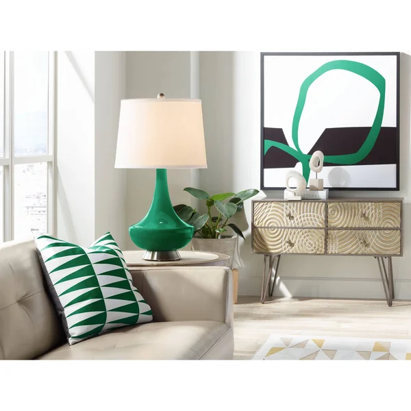 Color + Plus Greens Gillan Glass Table Lamp