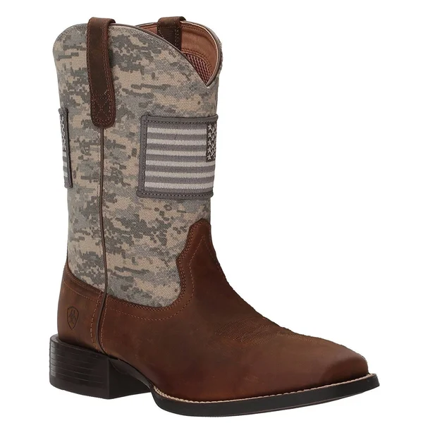 Ariat Men's Sport Patriot Western Boots - Brown/Sage