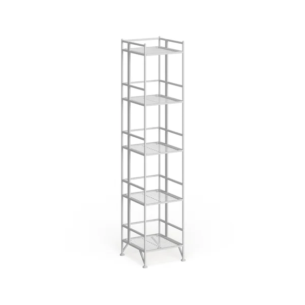 Porch & den Ferdinand 5-Tier Folding Shelf - White