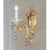 Classic Lighting 57101 RB S Via Firenze Wall Sconce in Roman Bronze with Swarovski Elements