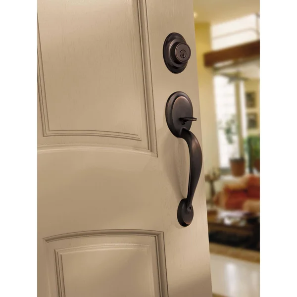 Kwikset - Dakota Handleset, Single Cylinder, Satin Nickel, 687DA 15