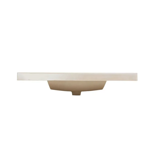 Glacier Bay 37 in. W x 22 in. D Cultured Marble Vanity Top in White with White Sink