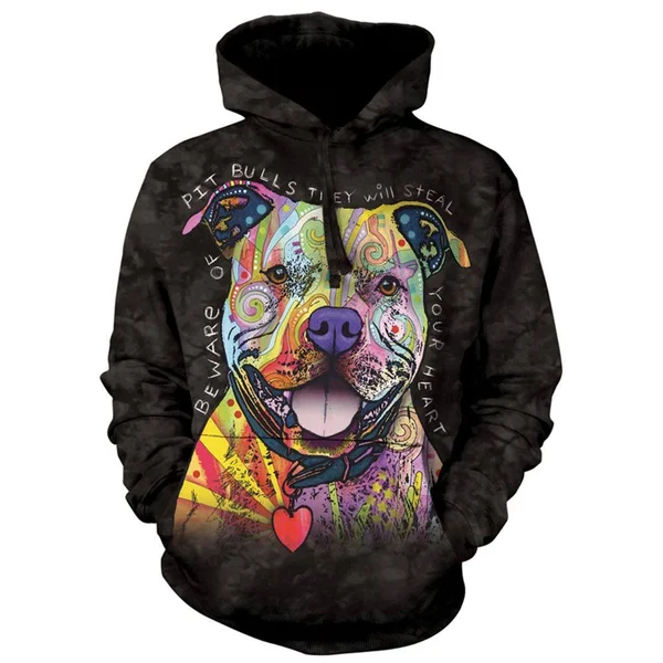 The Mountain Beware of Pit Bulls Hoodie
