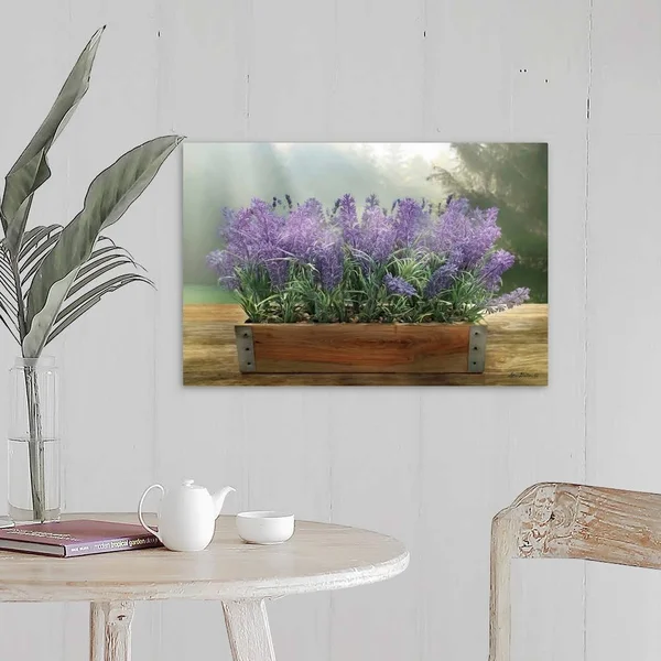 Lavender Planter - Canvas Wall Art, 24x16, Great Big Canvas