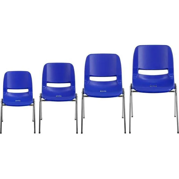 Plastic Stack Chair Navy Blue - Riverstone Furniture Collection