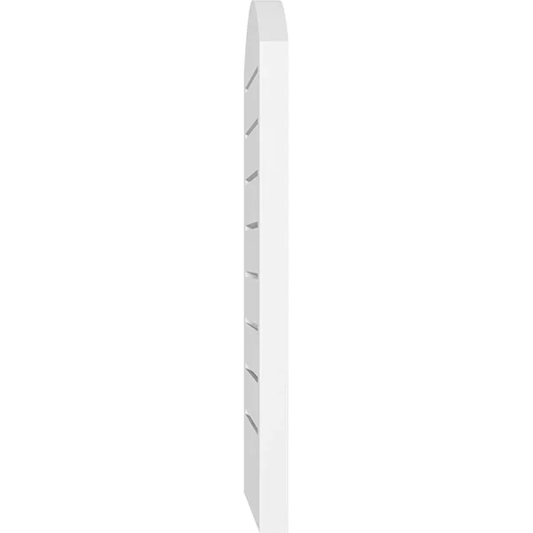 Ekena Millwork GVPAR18X1802SF 18x22W x 18x22H Arch Top Surface Mount PVC Gable Vent: Functional, w/ 2x22W x 1-1/2x22P Brickmould