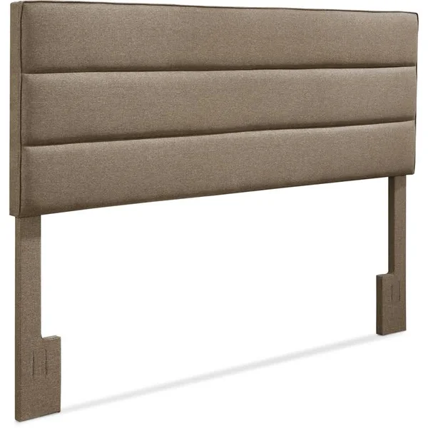 Serta Palisades King Upholstered Headboard in Neutral Gray
