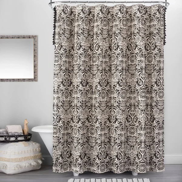 Lory Pouf Textured White - Opalhouse