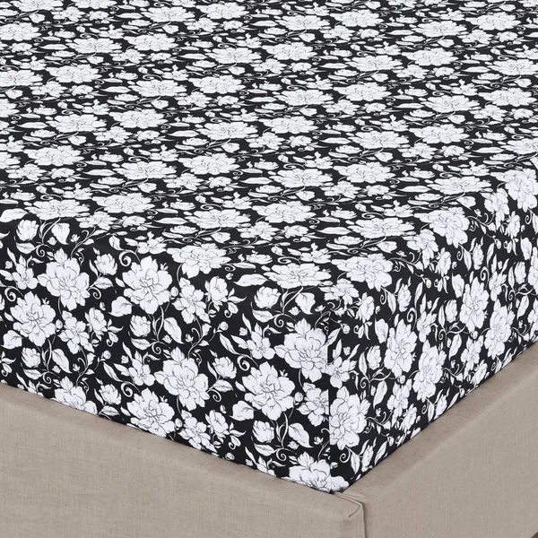 Printed Cotton Sheet Set 300 Thread Count Queen - Agnes