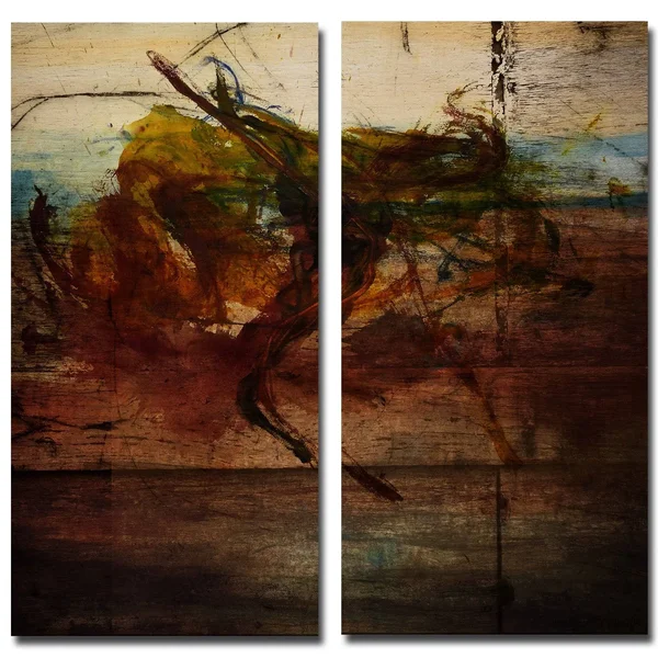 Ready2HangArt &Abstract& Oversized 2-Piece Canvas Wall Art Set