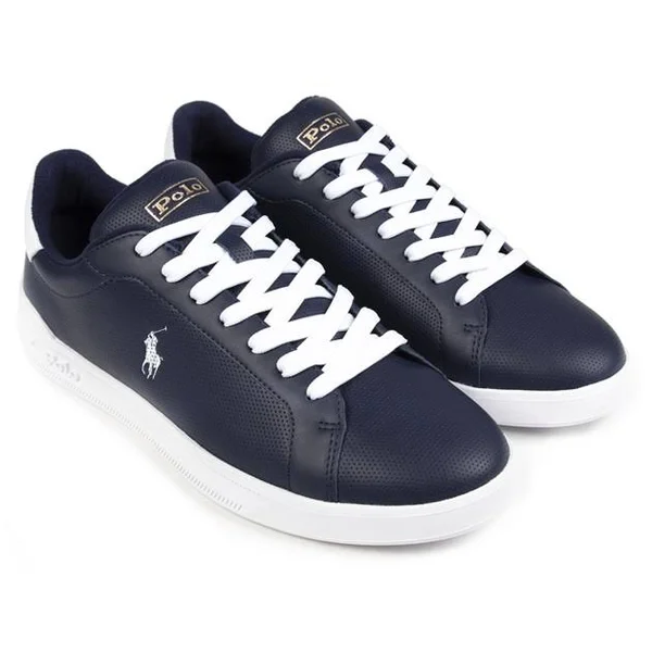 Ralph Lauren Heritage Court Trainers Navy