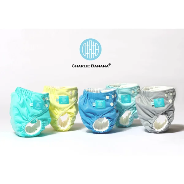 Charlie Banana Reusable Cloth Diapers - 5 Count My First Diaper Pastel, Size: One Size