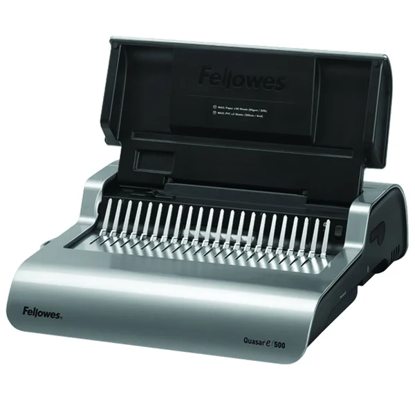 Fellowes Quasar E 500 Electric Comb Binding Machine w/ Starter 5216901