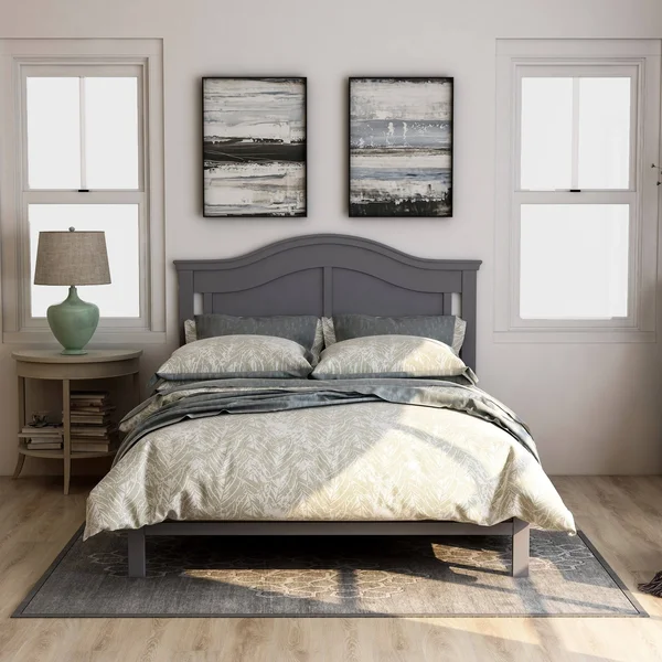 Furniture of America Camile Traditional Full-Size Platform Bed - Grey