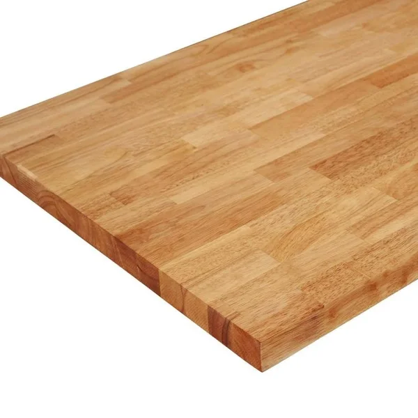 Sparrow Peak 6-ft Unfinished Natural Straight Butcher Block Rubberwood Kitchen Countertop in Brown, 17539FJRW-72