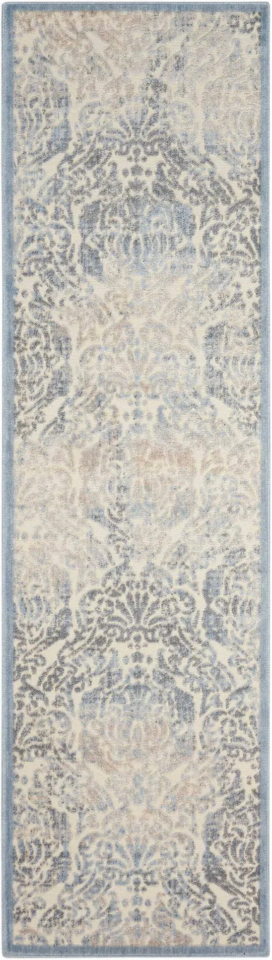 Nourison Graphic Illusions Area Rug - Ivory, 5&3x22 x Round