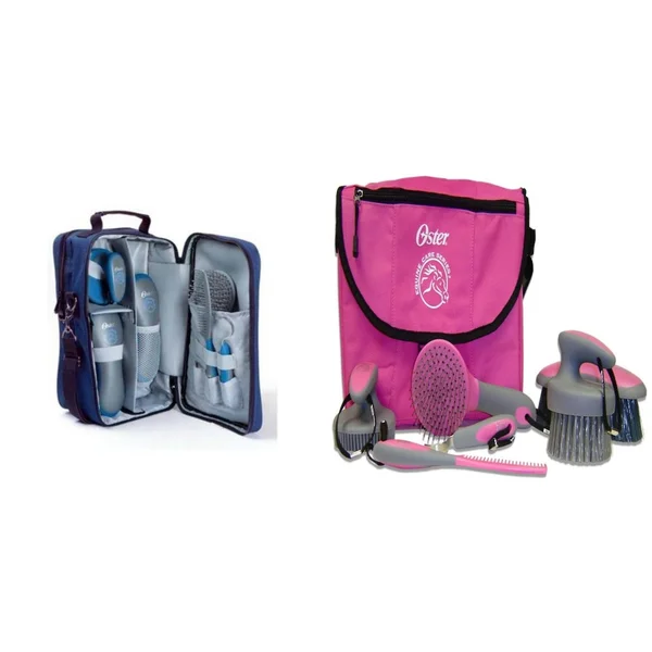 Oster Seven Piece Horse Grooming Kit - One Size, Blue